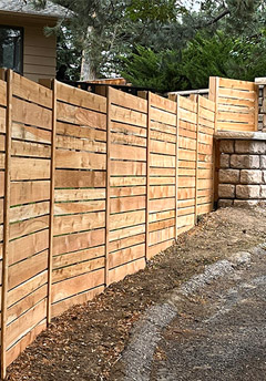 Three Rail Cedar Fence with Wire Mesh - Sonrise NoCo